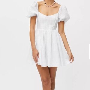 For Love and Lemons Jeans white mini dress